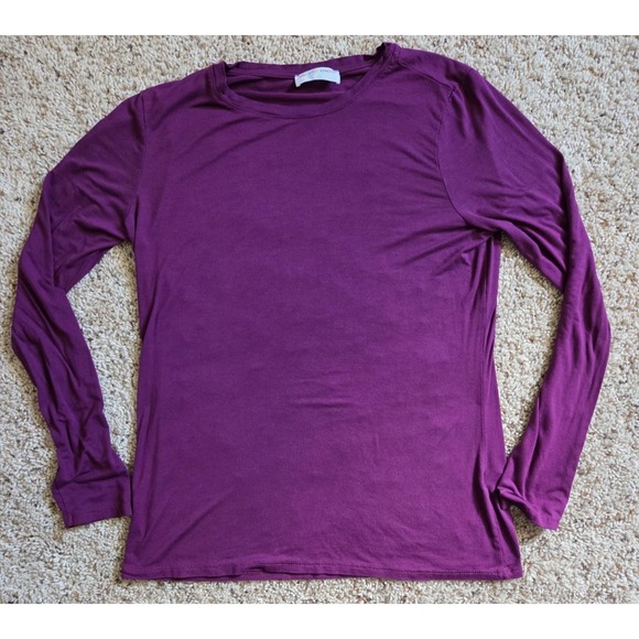 Myellement Tops - NICE! Myellement Boutique Women's LARGE Long Sleeve Purple Lightweight Crew Neck